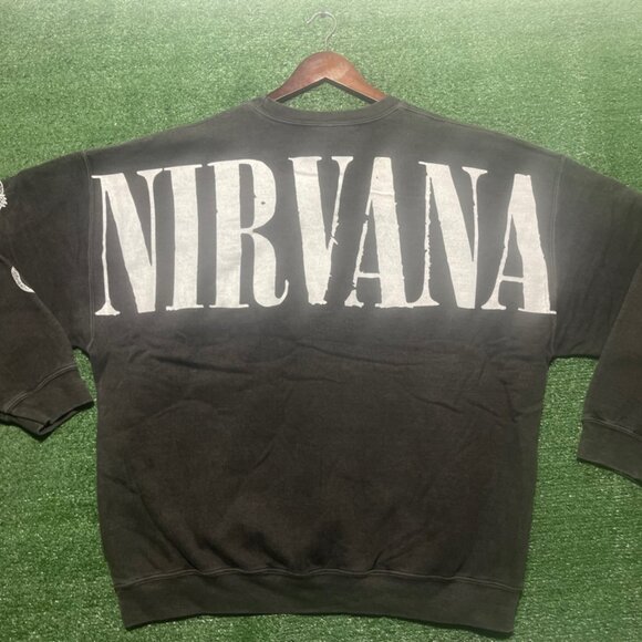 Nirvana Helix Smile Oversized Crew Neck UO L/XL - Picture 4 of 7
